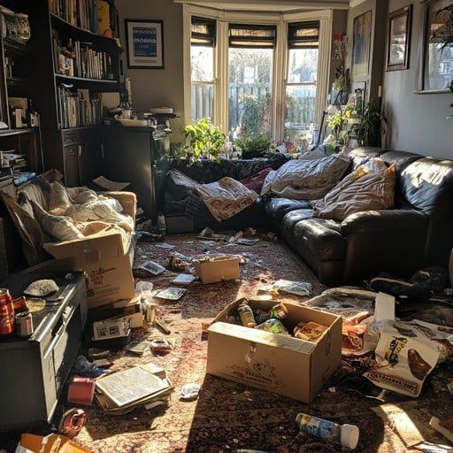 Tenant left junk